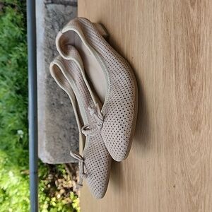 David Tate Tan Flats Versatile Foldable Comfort Leather Loafers Size 8.5